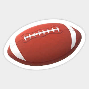 Classic American Football for Players and Fans (White Background) Sticker